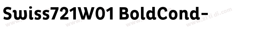 Swiss721W01 BoldCond字体转换 Swiss721W01 BoldCond字体转换